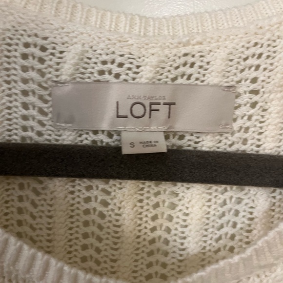 Loft cream white lightweight sweater- s - Picture 5 of 5